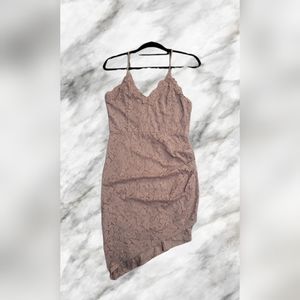 Pink Floral Lace Windsor Dress